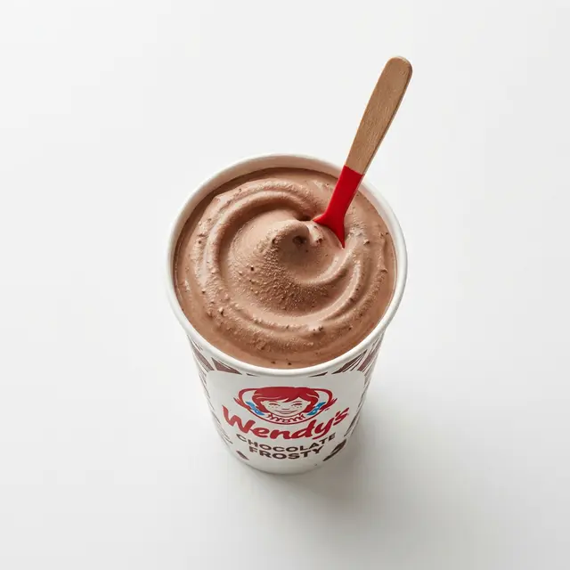 Wendy's Menu with Prices, Calories & Nutrition 2026 5 Wendy's Chocolate Frosty, rich and creamy chocolate frozen dessert.