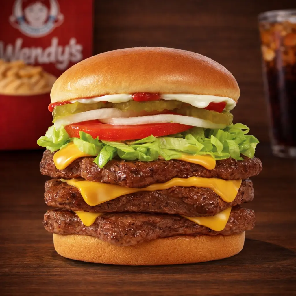 Wendy's Menu with Prices, Calories & Nutrition 2026 32 Daves Triple