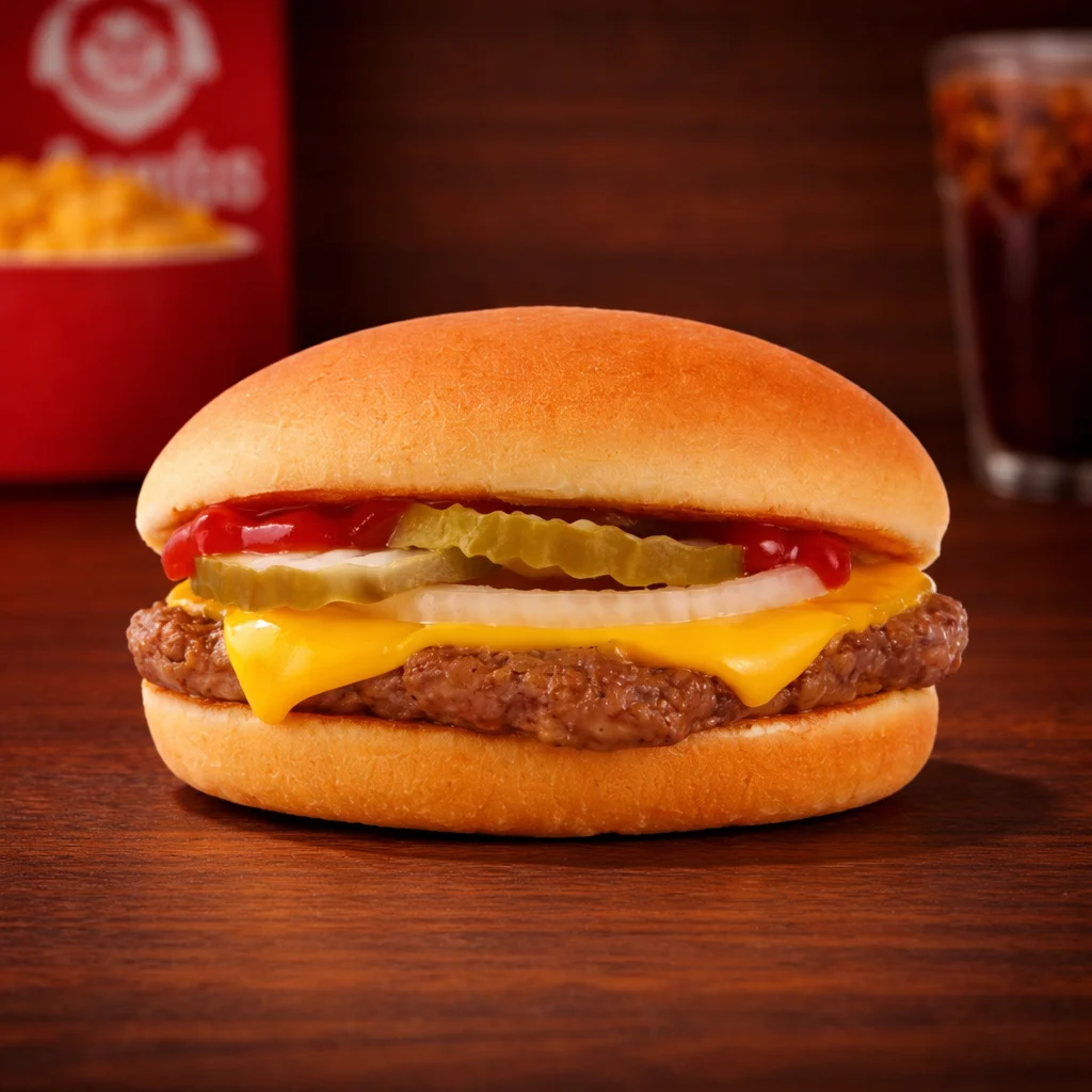 Wendy's Menu with Prices, Calories & Nutrition 2026 36 JR Cheeseburger